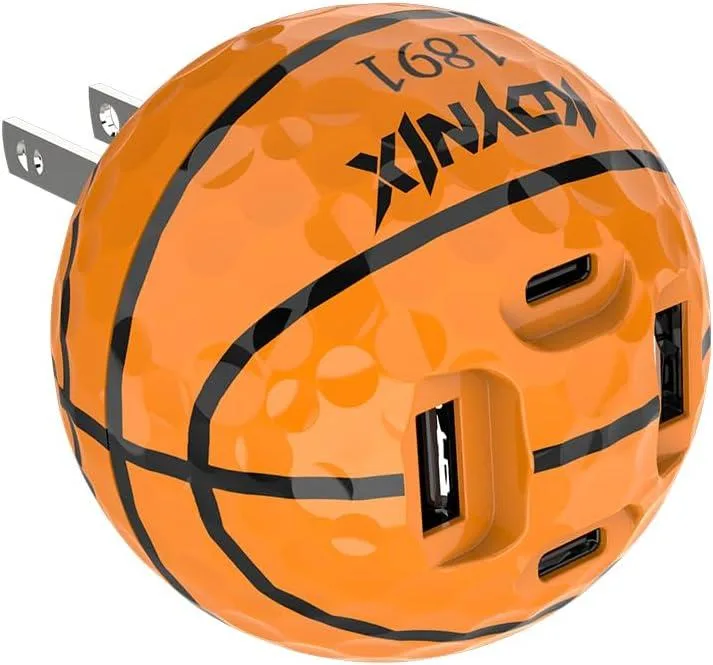 KDYNIX KDYNIX 65W GaN Charger 2 USB-C 2 USB-A Golf ball — product photo