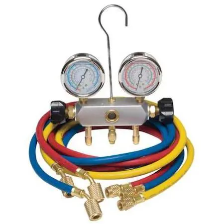 Dayton Dayton 4PDF9 Manifold Gauge Set 2 Valve 3 Hoses measurement tool — product photo
