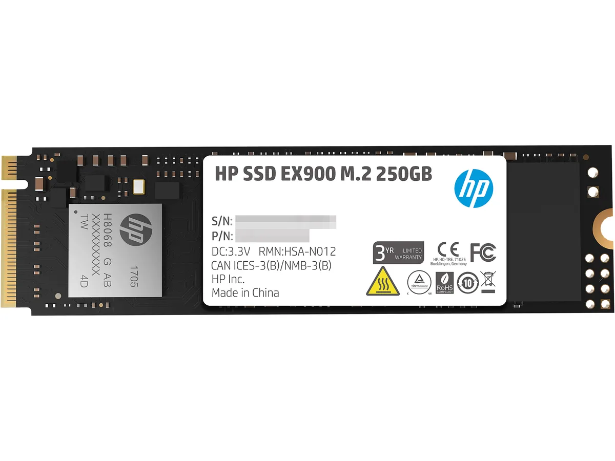 HP HP EX900 250GB M.2 2280 internal SSD 2YY43AA#ABC — product photo