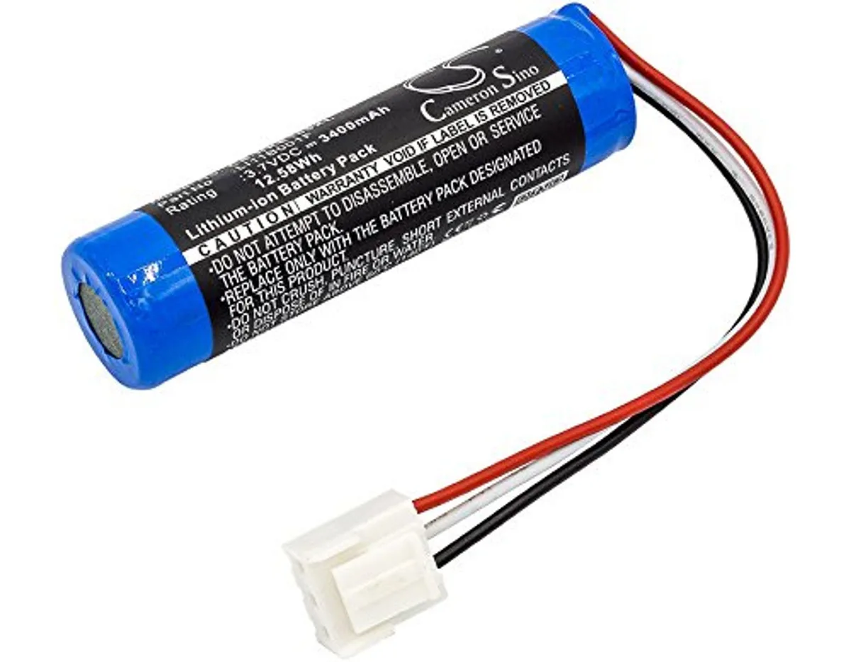 Cylindrical replacement battery, silver label, compact form factor