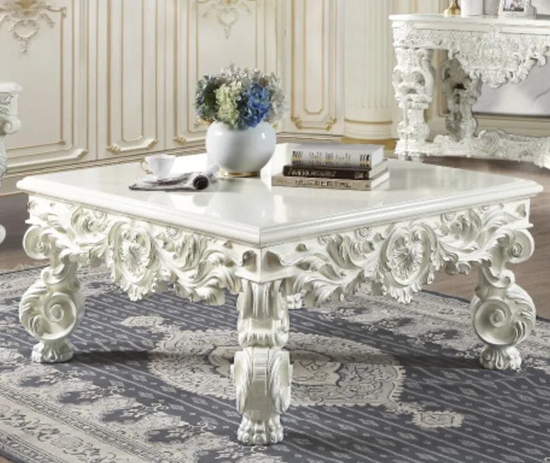 tuphen tuphen Adara Antique White Finish Coffee Table — product photo