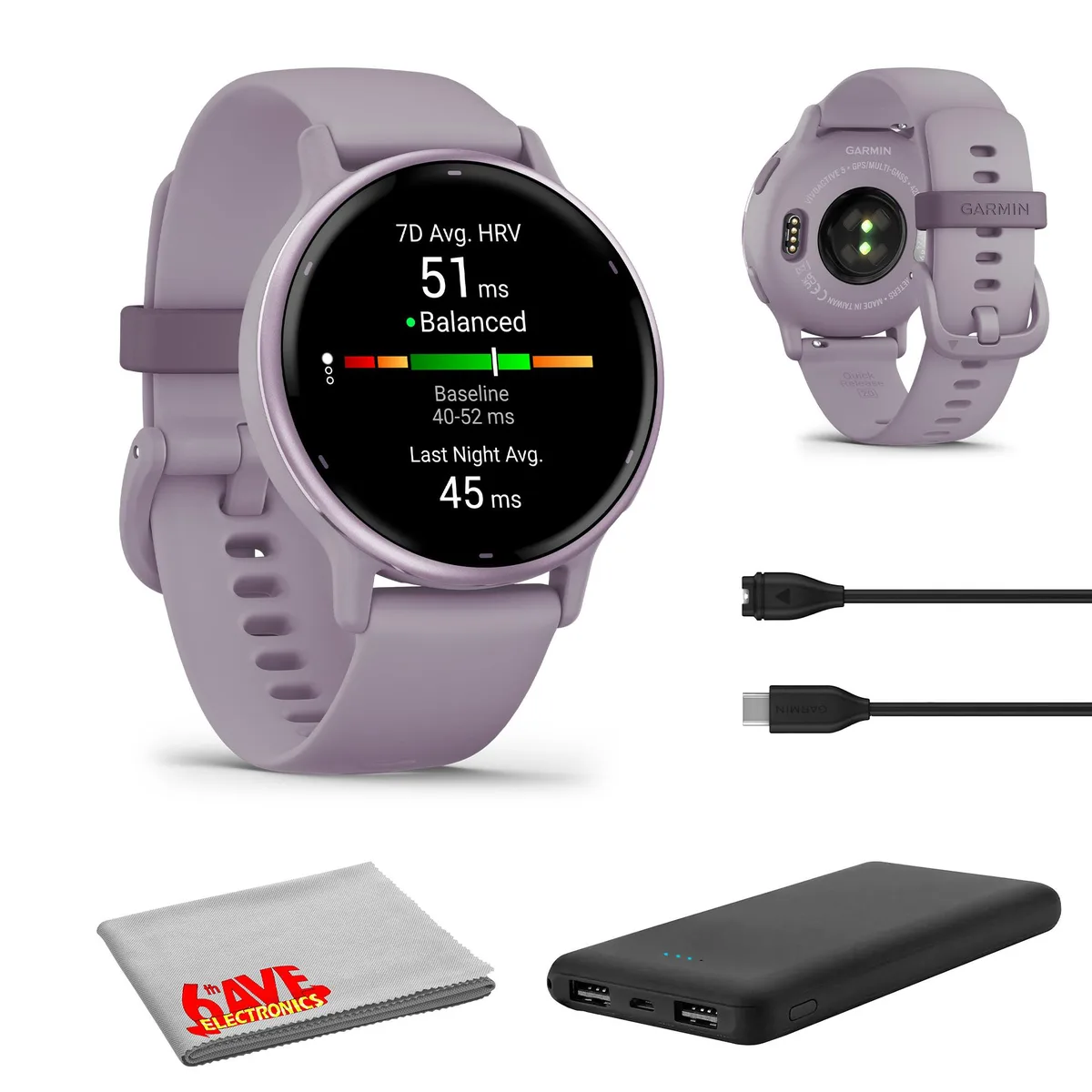 Garmin Garmin Vivoactive 5 Smartwatch Ivory Case 1.2" AMOLED — product photo
