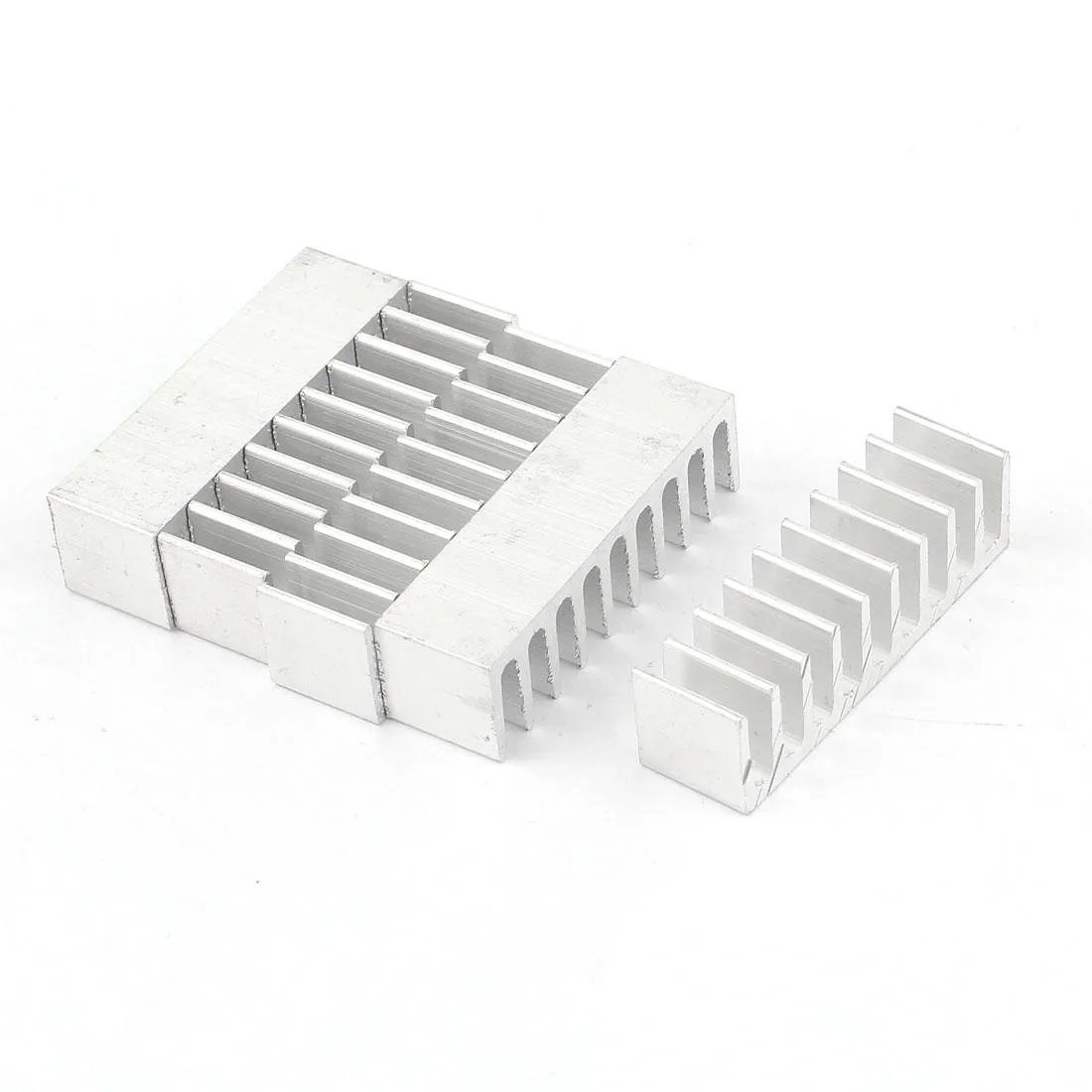 Unique-Bargains Unique-Bargains 5 Pieces Silver Tone Aluminum Heatsink 35x10x10mm — product photo