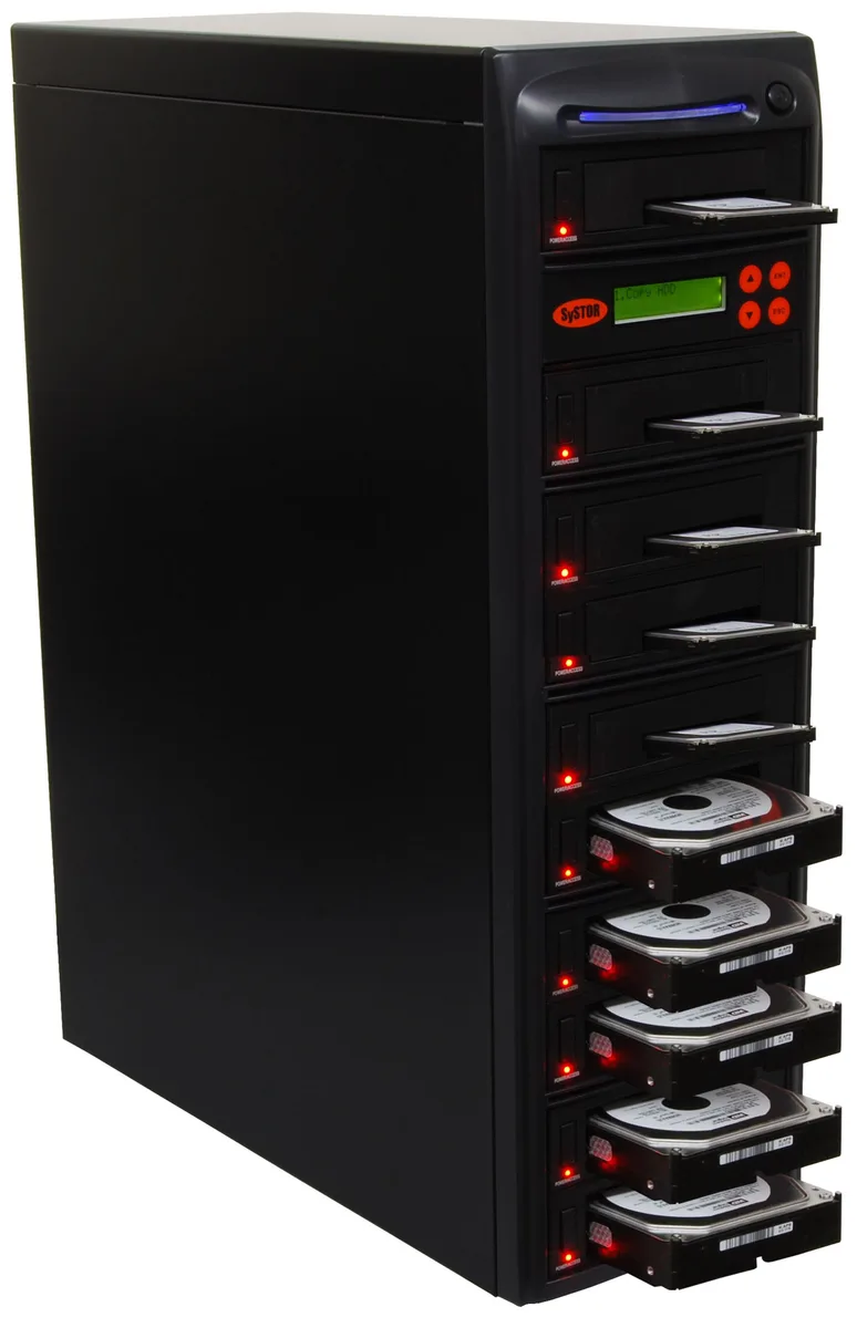 Systor Systor 1-to-9 SATA Duplicator SYS209HS-DP Dual Port Hot Swap — product photo