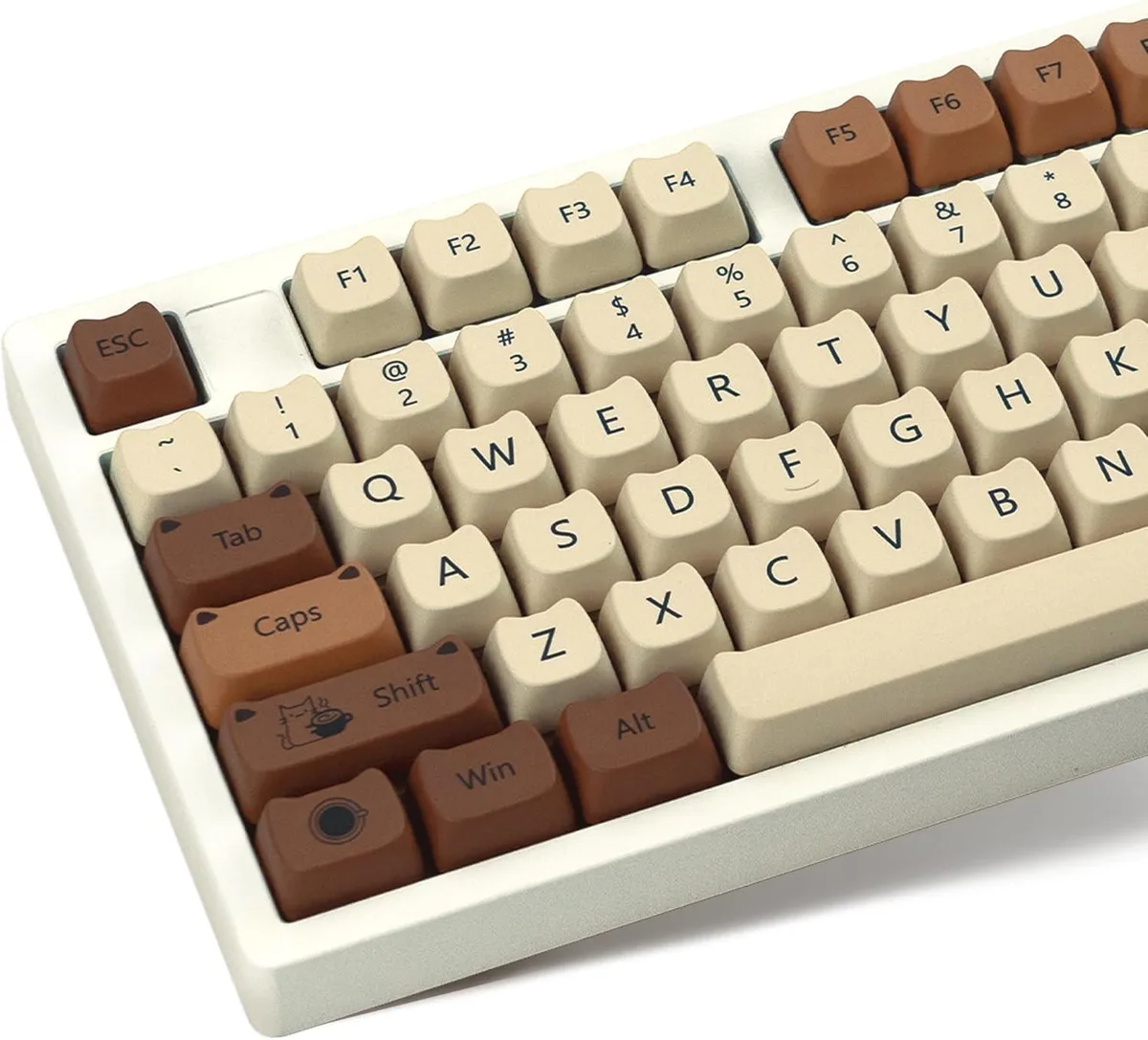 BFKK BFKK Cute Cat Keycaps PBT Mao Profile 141 Keys 1.7mm Thick — product photo