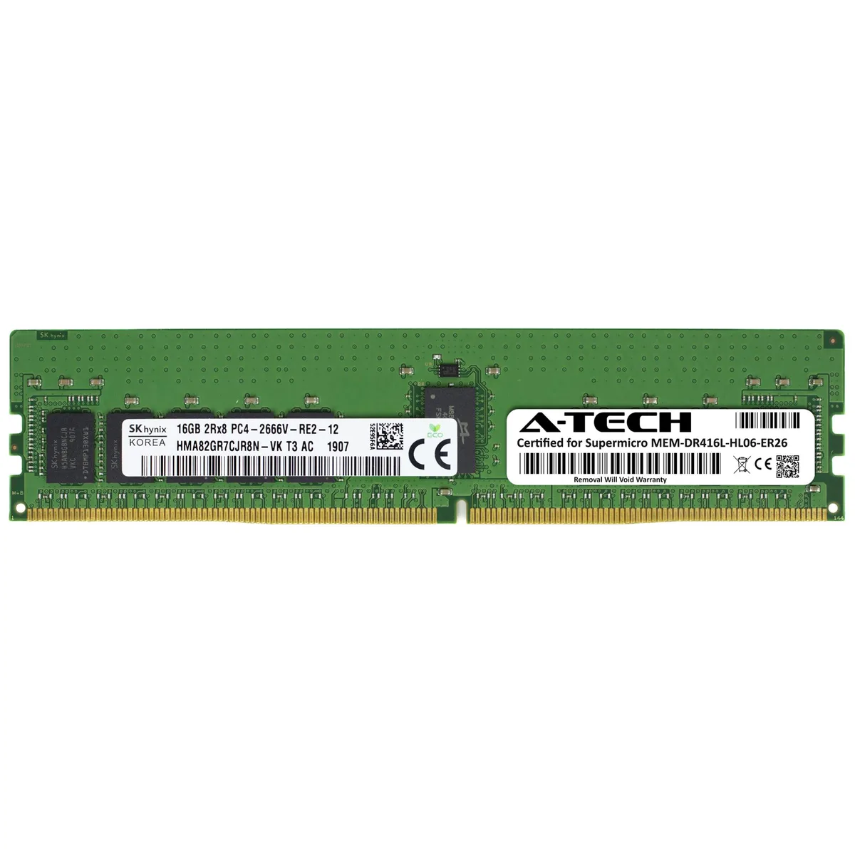 A-Tech A-Tech Supermicro Certified 16GB DDR4 2666MHz ECC RDIMM — product photo