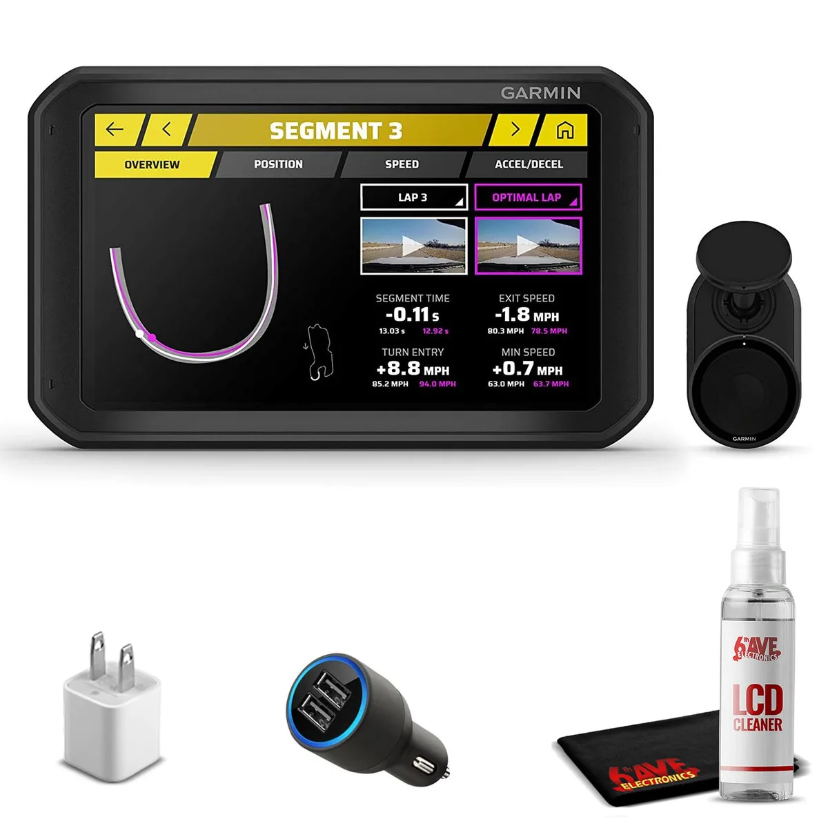 Garmin Catalyst 6.95 inch GPS unit with accessories