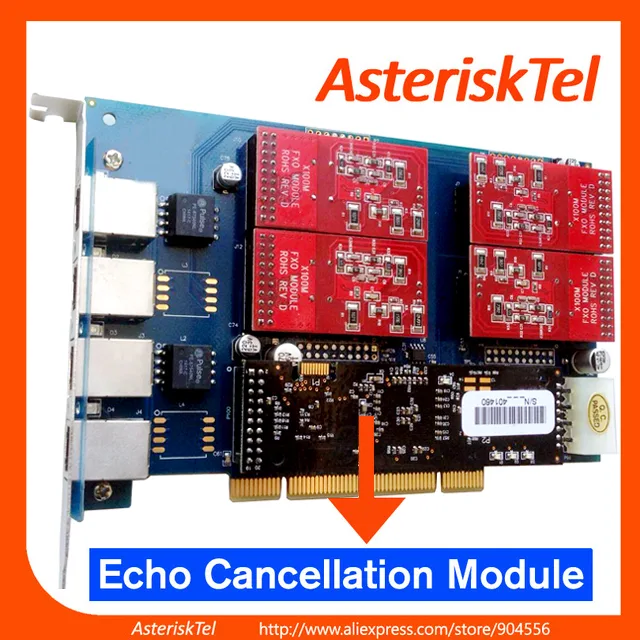 Roby Technology Co., Limited Roby Technology Co., Limited TDM410P FXO Card 4 Port PCI Echo Canceller telephone accessory — product photo