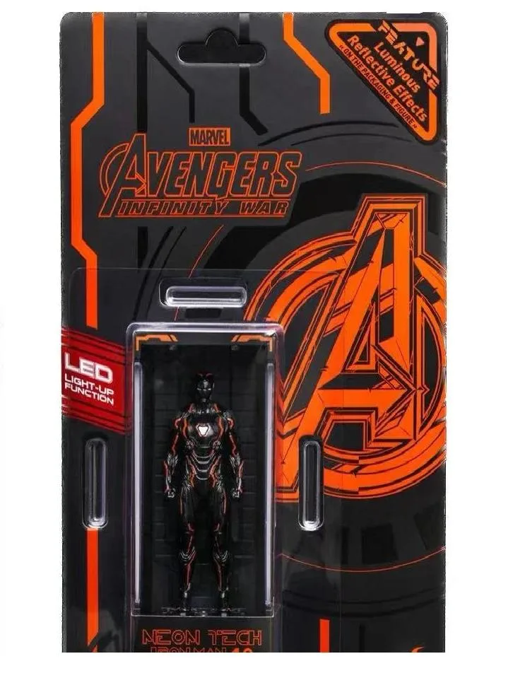 Hot Toys Hot Toys MMSC021 Neon Tech Iron Man 4.0 Hall of Armor Miniature Collectible action figure — product photo