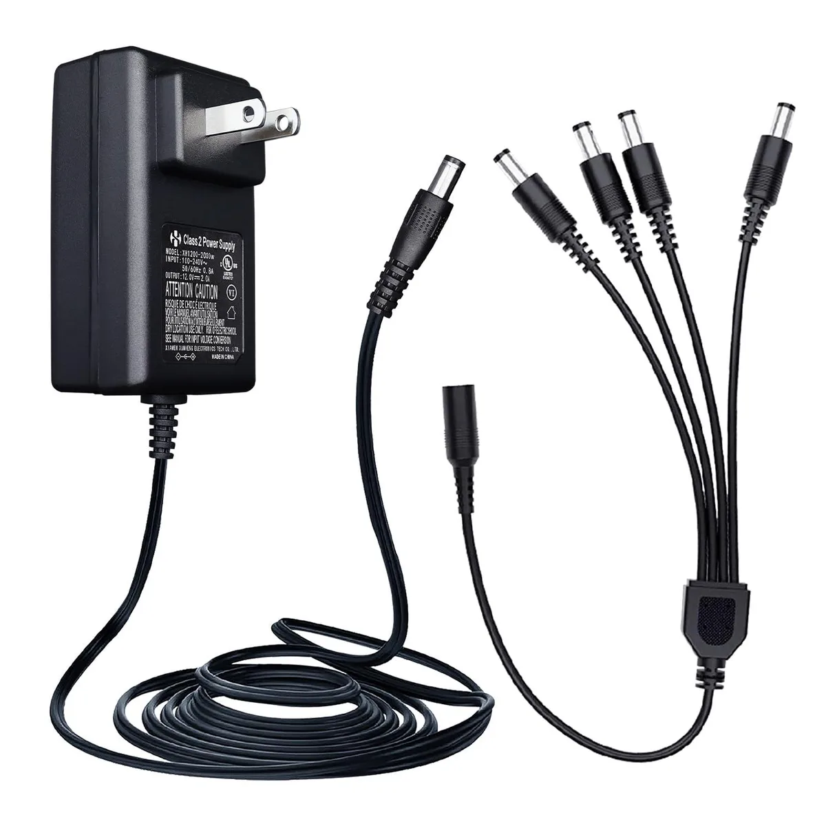  Dell XH1200-2000w 12V 2A Power Adapter with 4-Way Splitter Cable — product photo