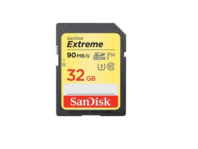 SanDisk SanDisk Extreme 32GB SDSDXVE-032G-CNCIN memory card — product photo