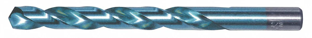 Chicago-Latrobe 43792 jobber drill bit, split point, TiCN coated high speed steel