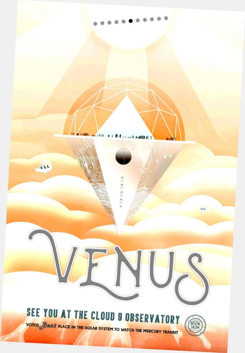Western Graphic Western Graphic Nasa Travel Poster Venus 24x36in — product photo
