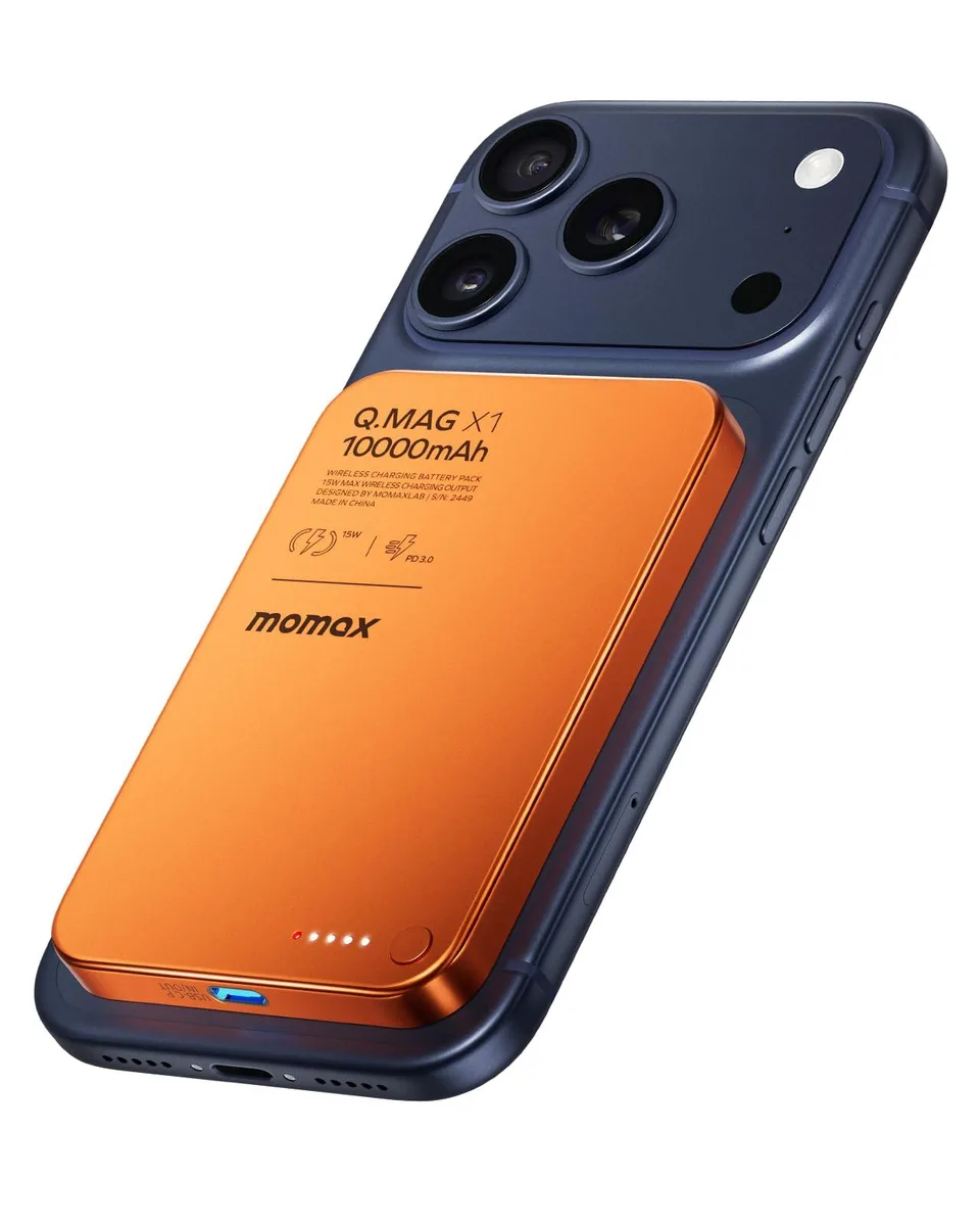  MOMAX IP117 10000mAh power bank Cosmic Orange — product photo