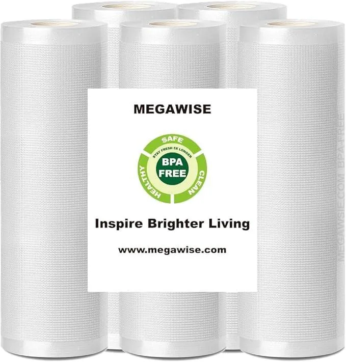 MEGAWISE HAVSB Vacuum Sealer Bags 11x14in 100 Count Transparent — product photo