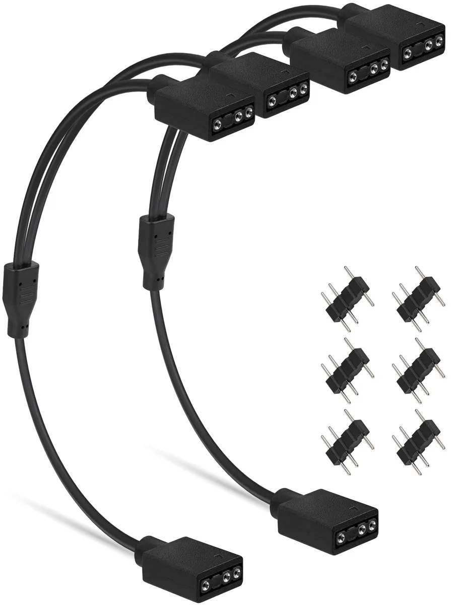 upHere 1-to-2 ARGB Splitter Cable 1.9 cm 2 Pack — product photo