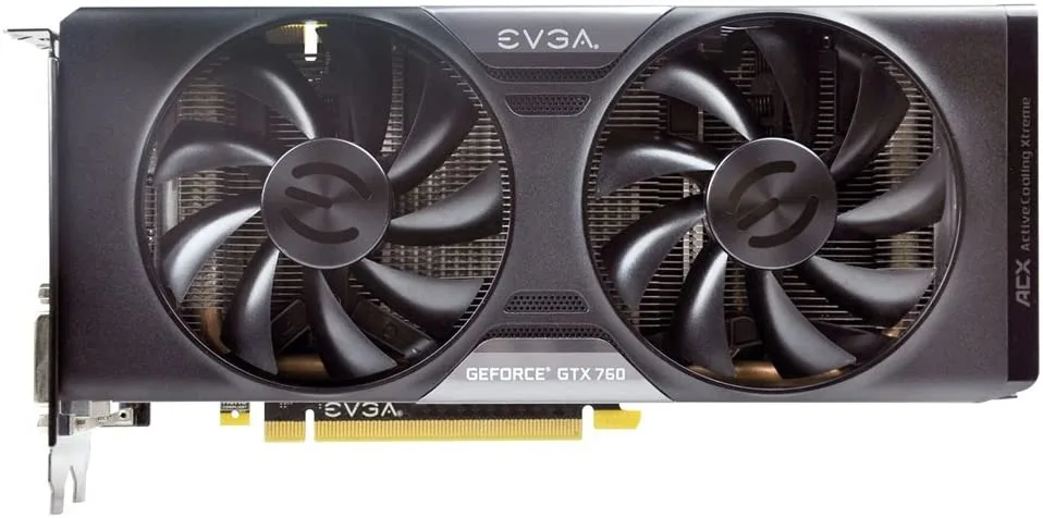 EVGA EVGA GeForce GTX 760 ACX 2GB GDDR5 graphics card — product photo