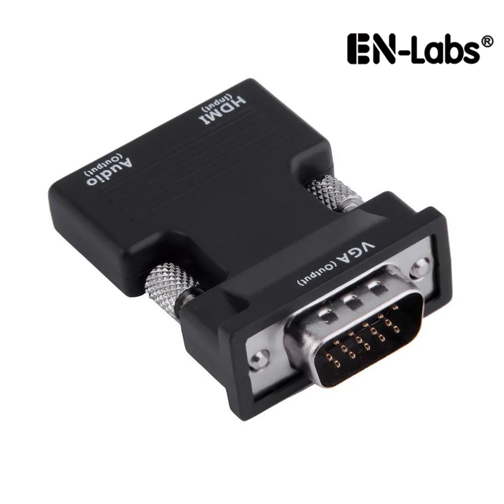 EN-Labs EN-Labs CNHDFVGAMBK HDMI to VGA Audio Video Converter 1080p 60Hz 3.5mm — product photo