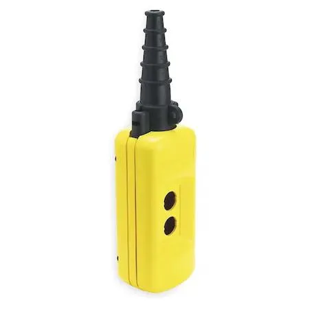 SQUARE D SQUARE D XACA02H7 Pendant Enclosure 22mm 2 Holes Yellow — product photo