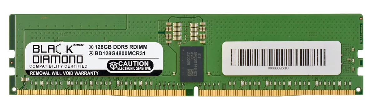 Black Diamond Memory Black Diamond Memory BD128G4800MCR31 128GB DDR5 4800 ECC Registered memory upgrade — product photo