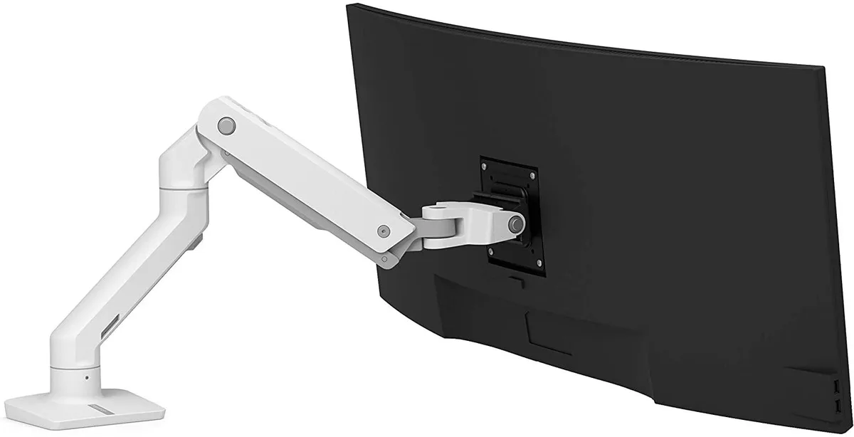 Ergotron Ergotron HX Single Ultrawide Monitor Arm White 49in 20-42lb monitor accessory — product photo