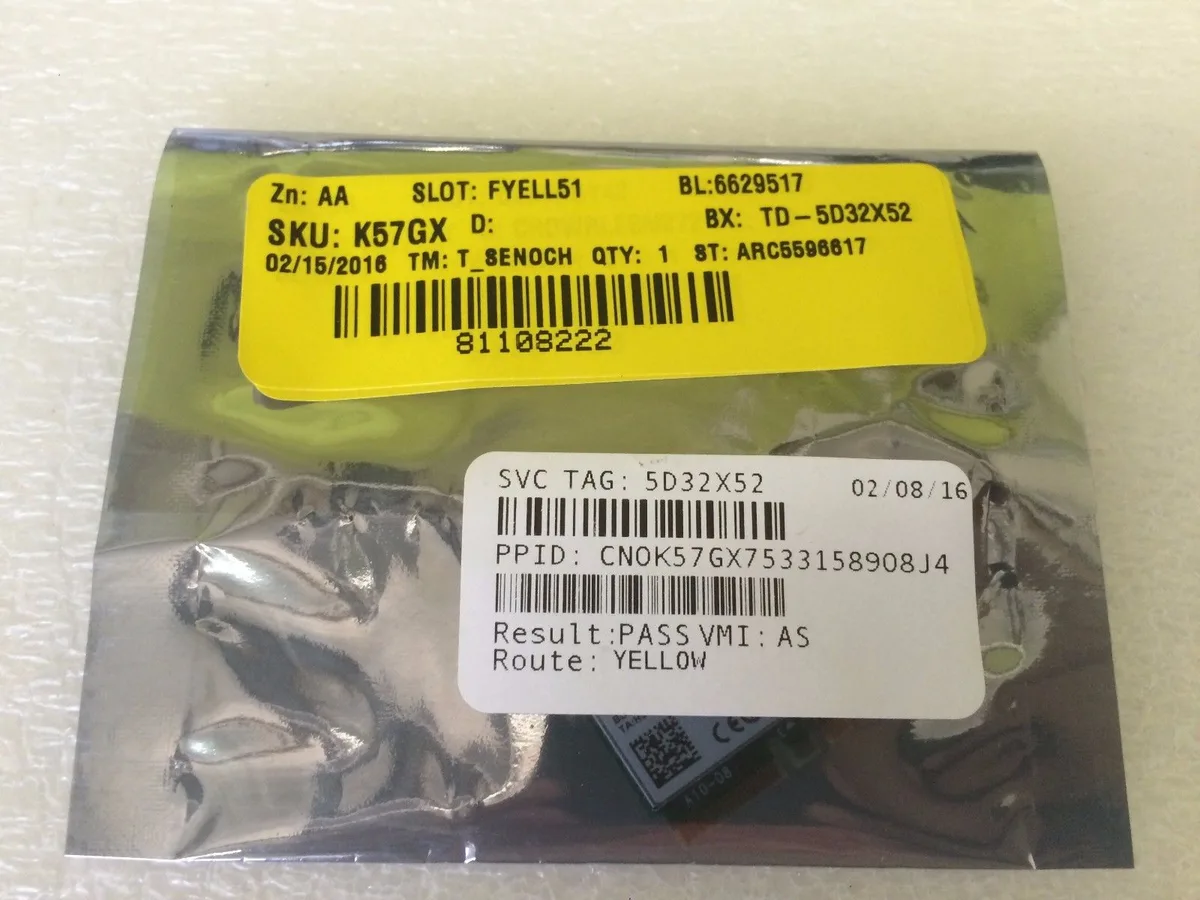 DELL DELL Wireless Adapter 7265NGW K57GX — product photo