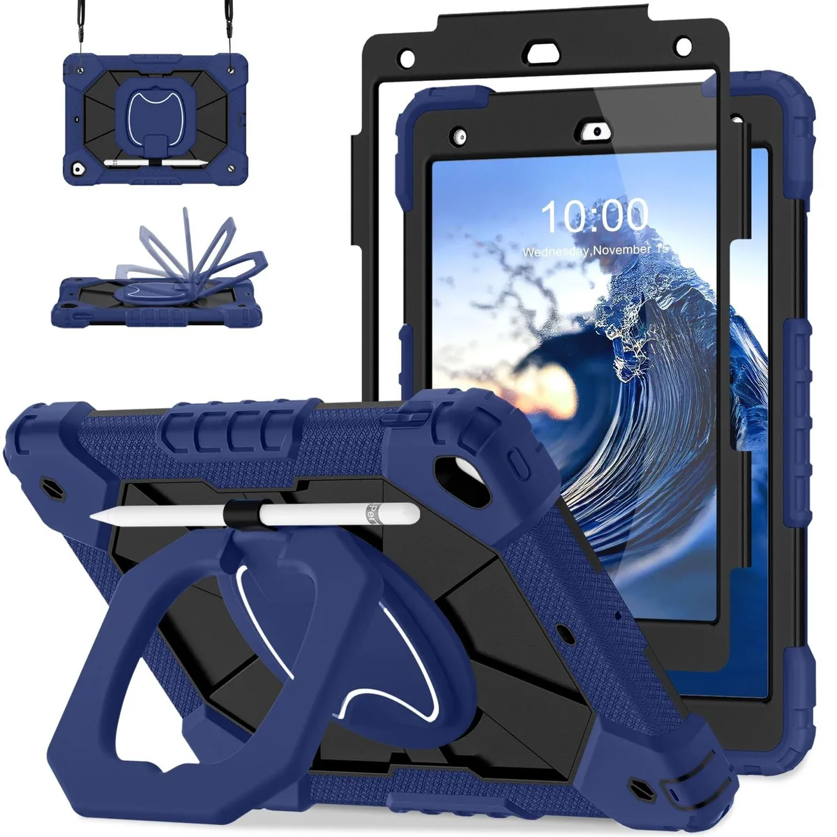 ALSEYE ALSEYE 2 in 1 accessory iPad 9th/8th/7th gen 10.2 inch Navy Black — product photo