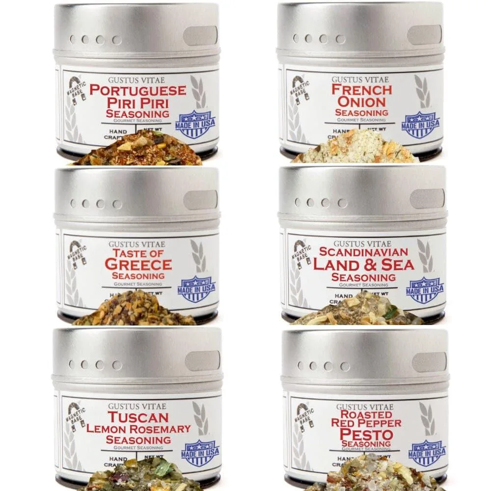 Gustus Vitae Condiments Gustus Vitae Condiments European Seasonings Gift Set Six Pack — product photo