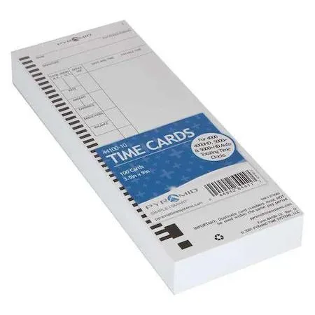 Pyramid Pyramid 44100-10 Time Card Pack of 100 — product photo