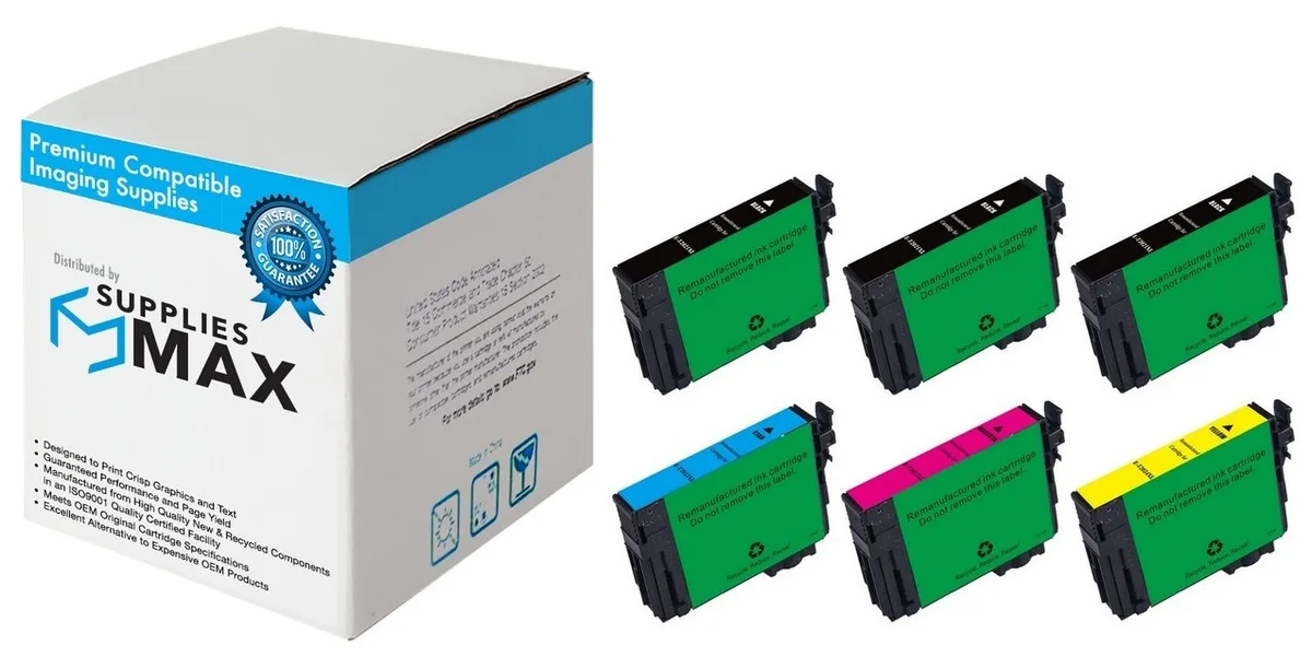 SuppliesMax SuppliesMax T202XL-BCS High Yield Inkjet Combo Pack (BK/C/M/Y) 550/470 pages — product photo