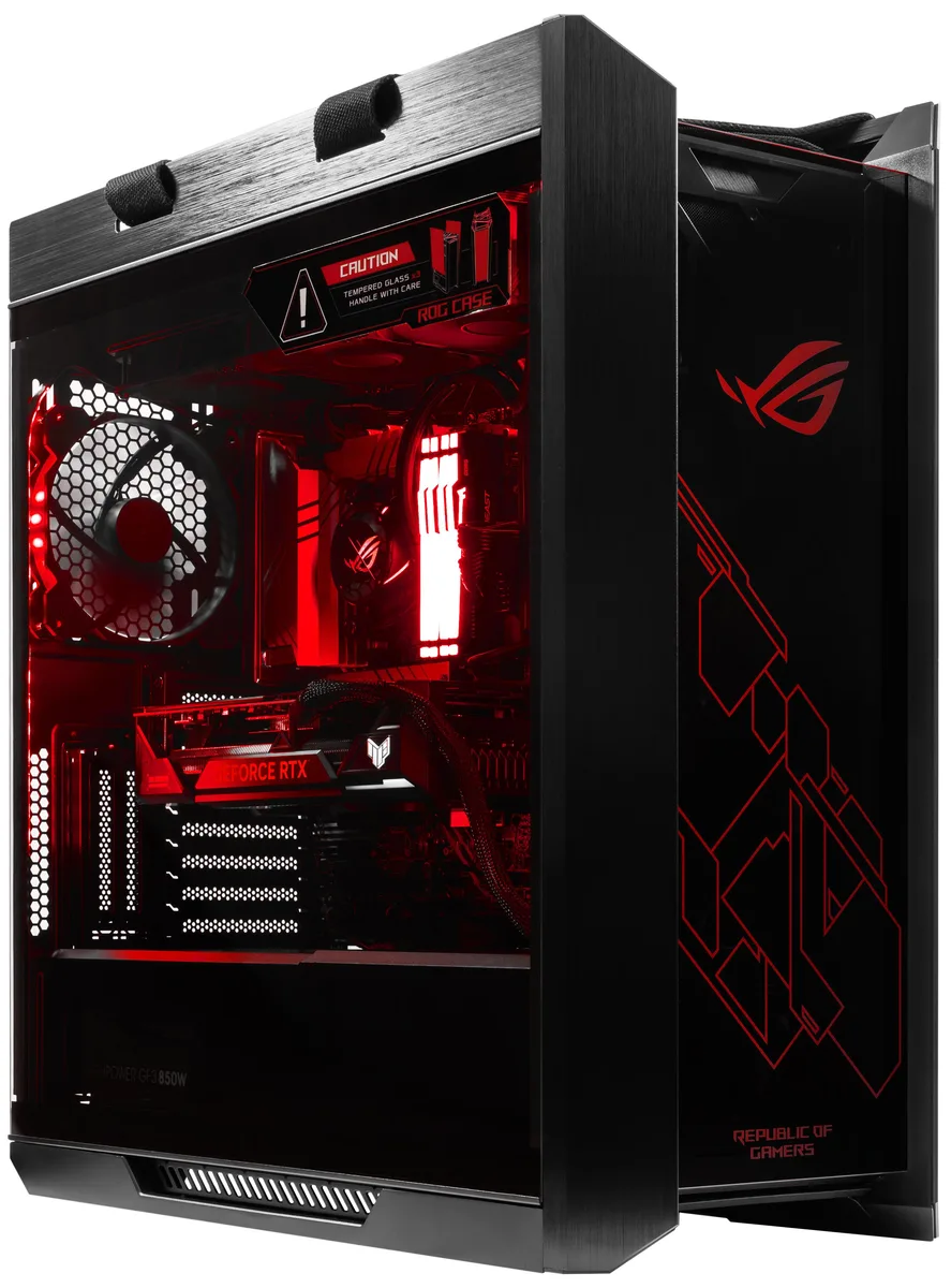 ArsenalPC ArsenalPC ROG Strix Helios GX601 Core i7-14700KF RTX 5070 128GB DDR5 2TB NVMe 2TB HDD Liquid Cooled Gaming PC — product photo