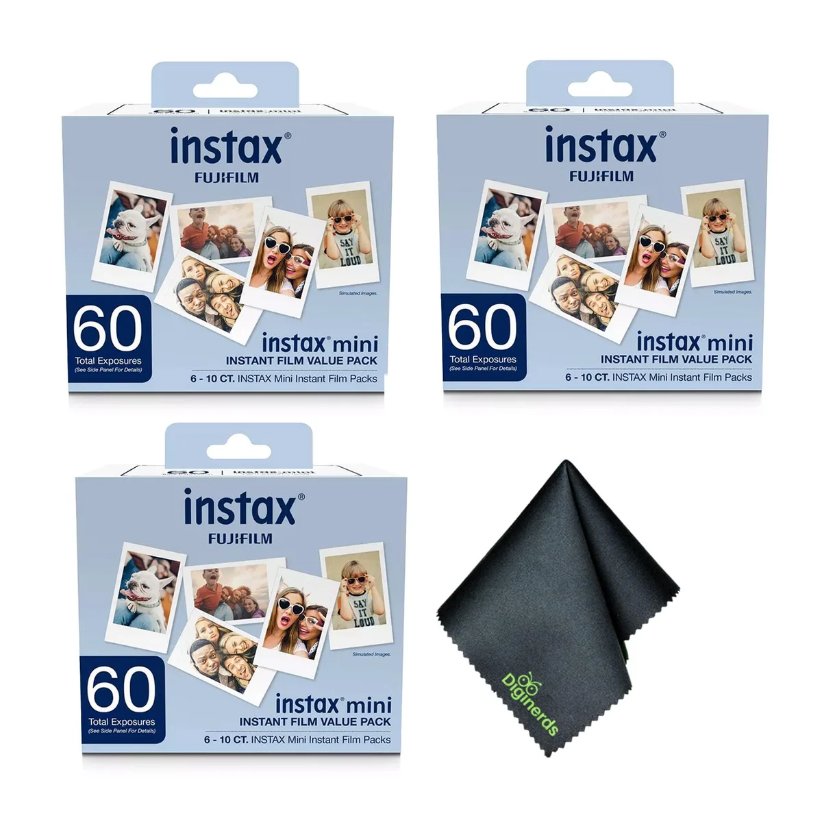 FUJIFILM FUJIFILM Instax Mini Instant Film 180 Exposures + Cleaning Cloth — product photo