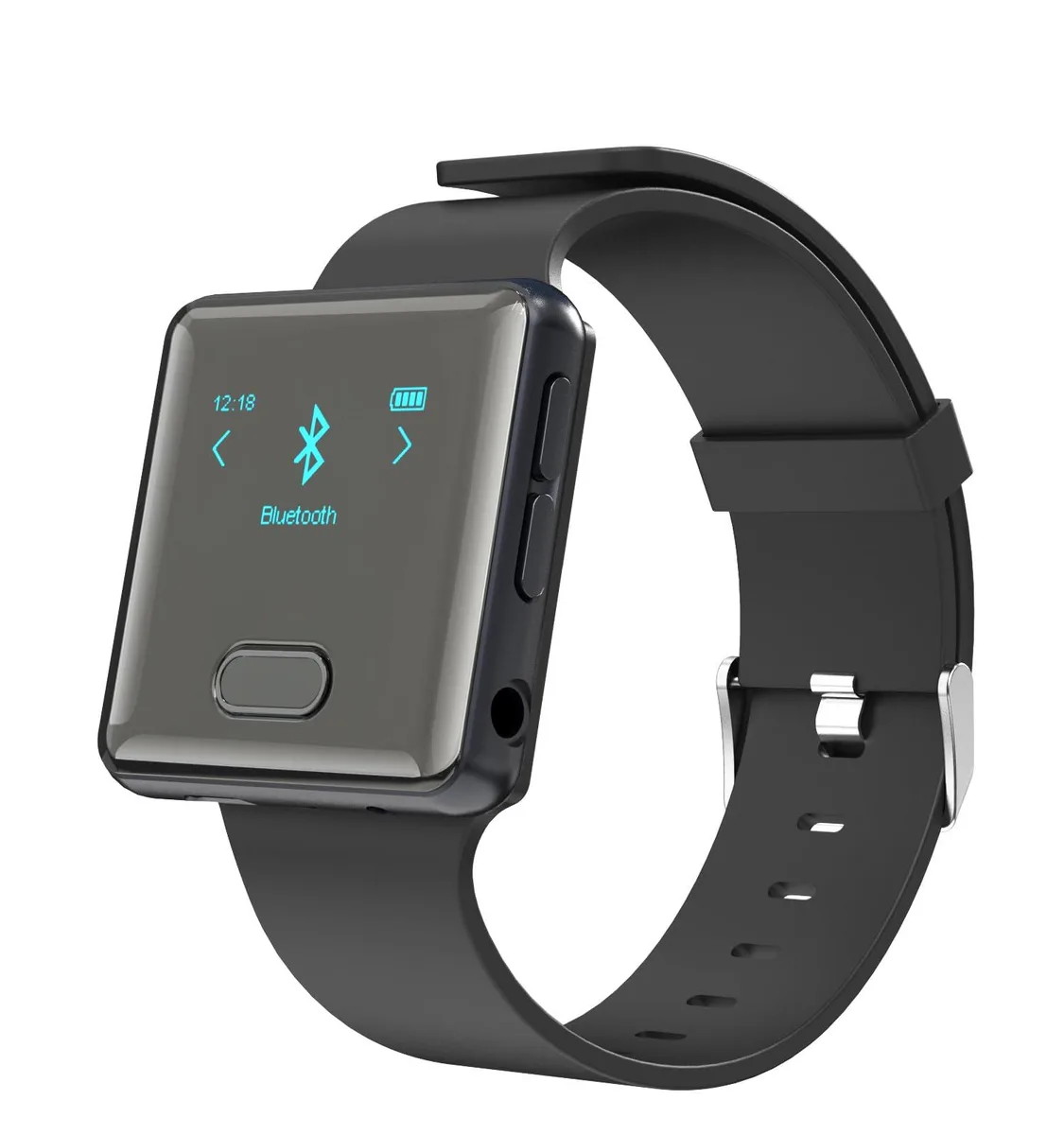 wiwoo MP3 Player with Bluetooth 32 GB 0.96 in OLED Grey — product photo