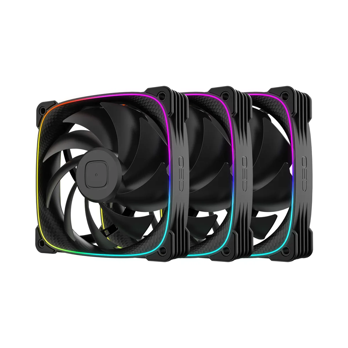 Geometric Future Geometric Future Squama 3003-12 30mm ARGB case fan 3-pack black — product photo