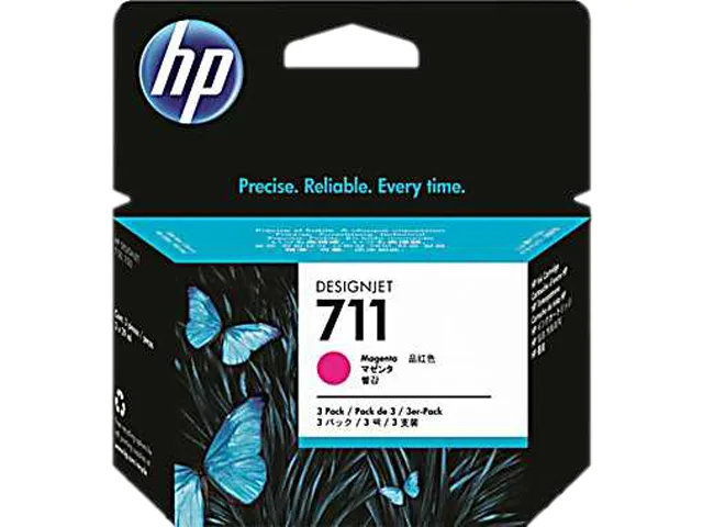 HP HP 711 CZ135A 3-pack 29-ml Magenta DesignJet Ink Cartridges (genuine brands) — product photo