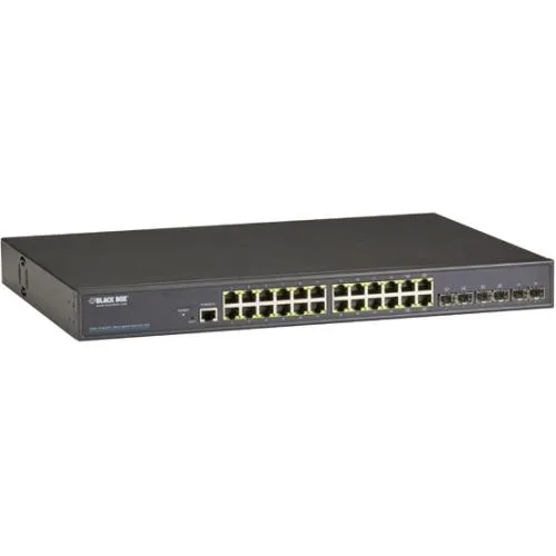 Black Box Corporation Black Box Corporation LPB2826AProduct 24-port Gigabit managed switch 6 SFP 1U — product photo