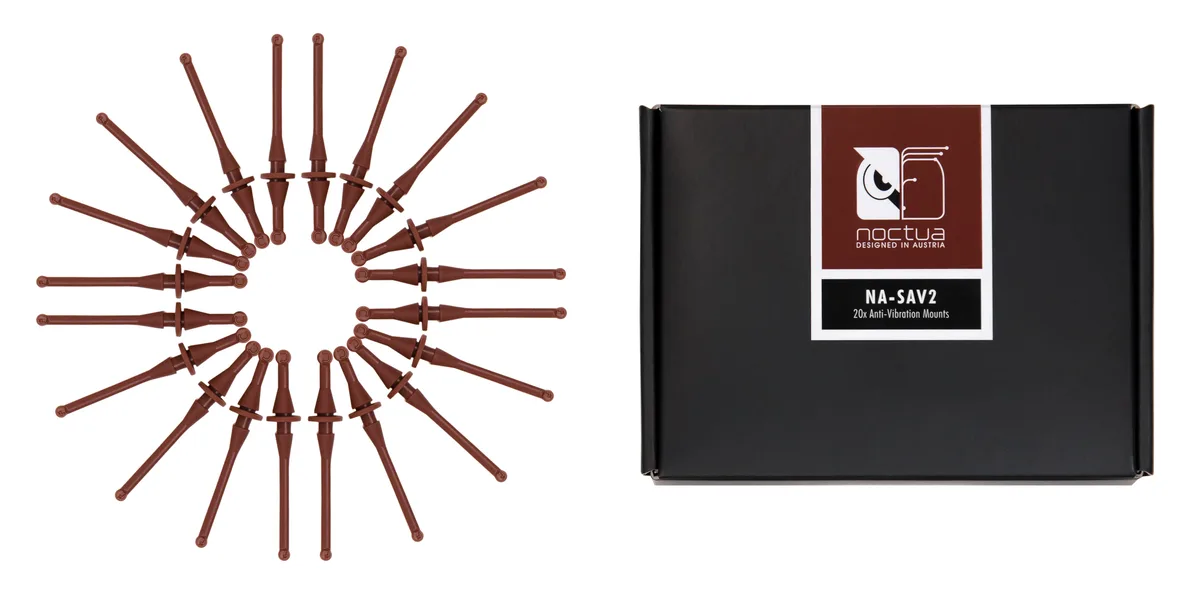 Noctua Noctua NA-SAV2 Anti-Vibration Mounts 20 pack Brown — product photo