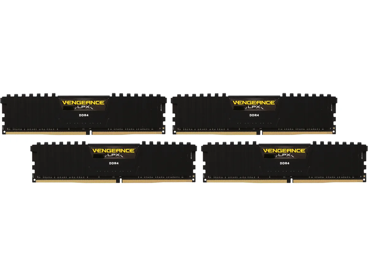 Corsair Corsair CMK16GX4M4A2133C13 Vengeance LPX 16GB (4 x 4GB) DDR4 2133 CL13 desktop RAM — product photo