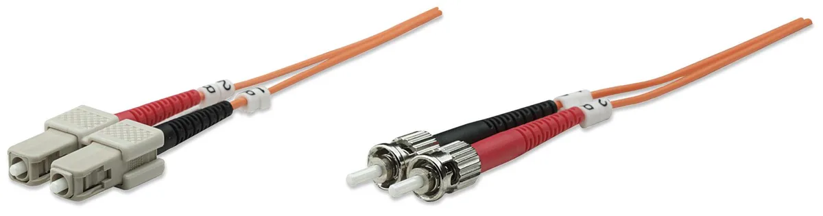 Intellinet Network Solutions Intellinet Network Solutions Duplex Multimode ST/SC 62.5/125 OM1 10.0 m Orange — product photo