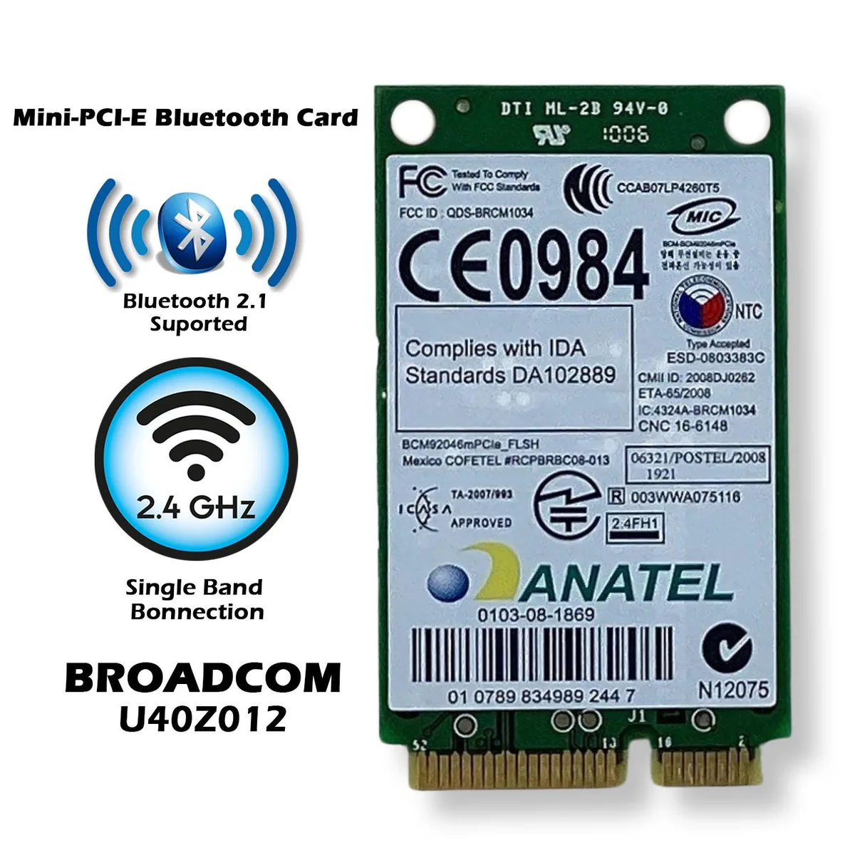DELL DELL P560G Mini PCIe 802.11 Wi-Fi adapter — product photo