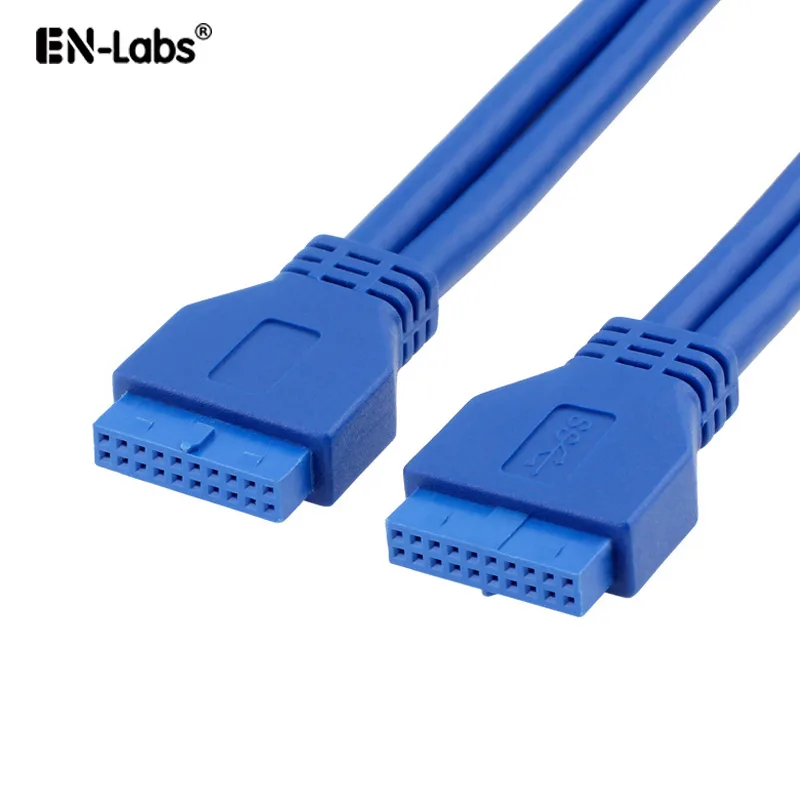 EN-Labs EN-Labs U320PFF50CM USB 3.0 20-pin female to female extension cable 1.64 ft blue — product photo