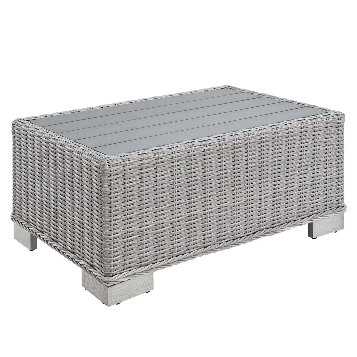 Modway Furniture Modway Furniture Conway 32" Outdoor Coffee Table Light Gray — product photo