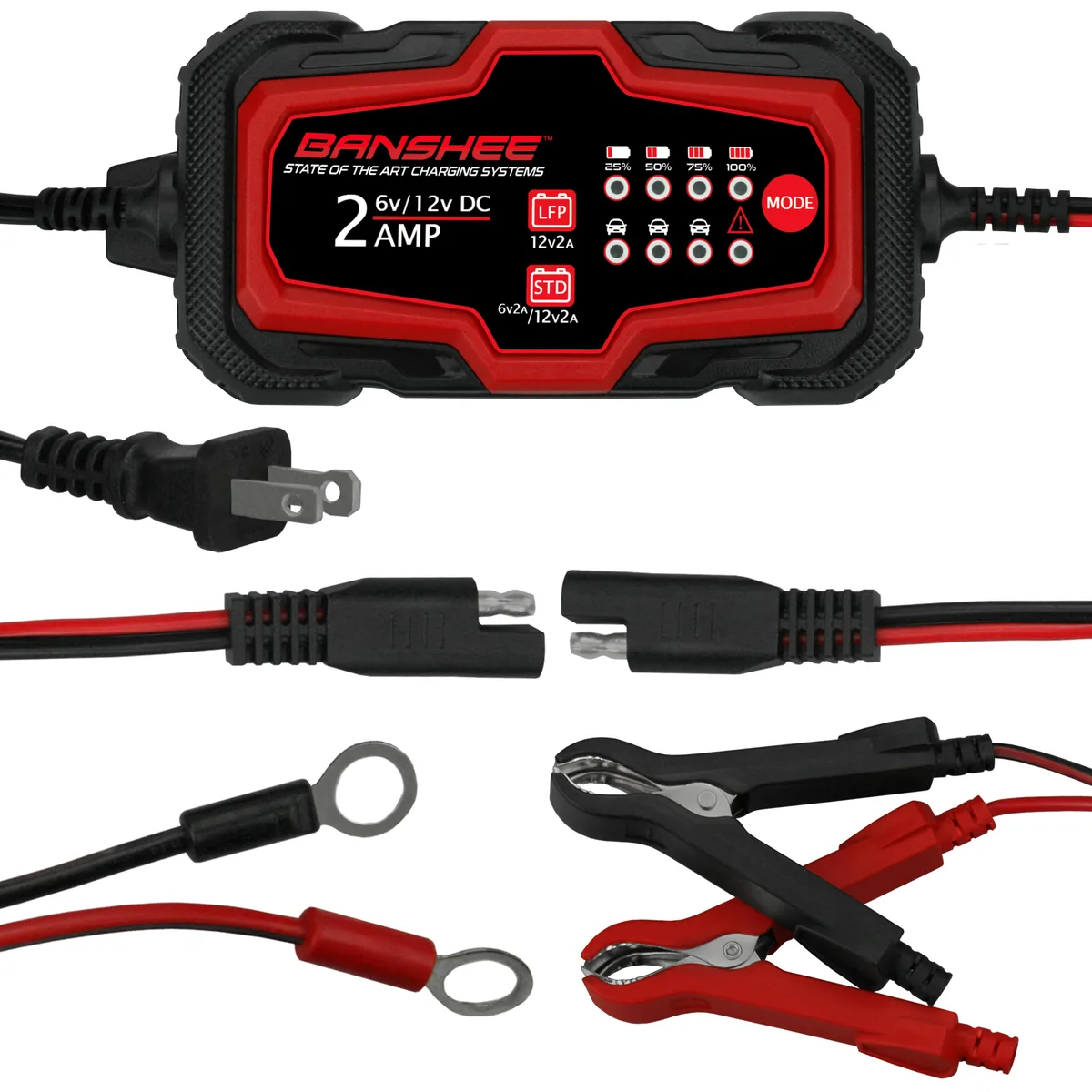 BatteryJack inc. BatteryJack inc. Banshee 2-Amp Smart Charger 6V 12V — product photo