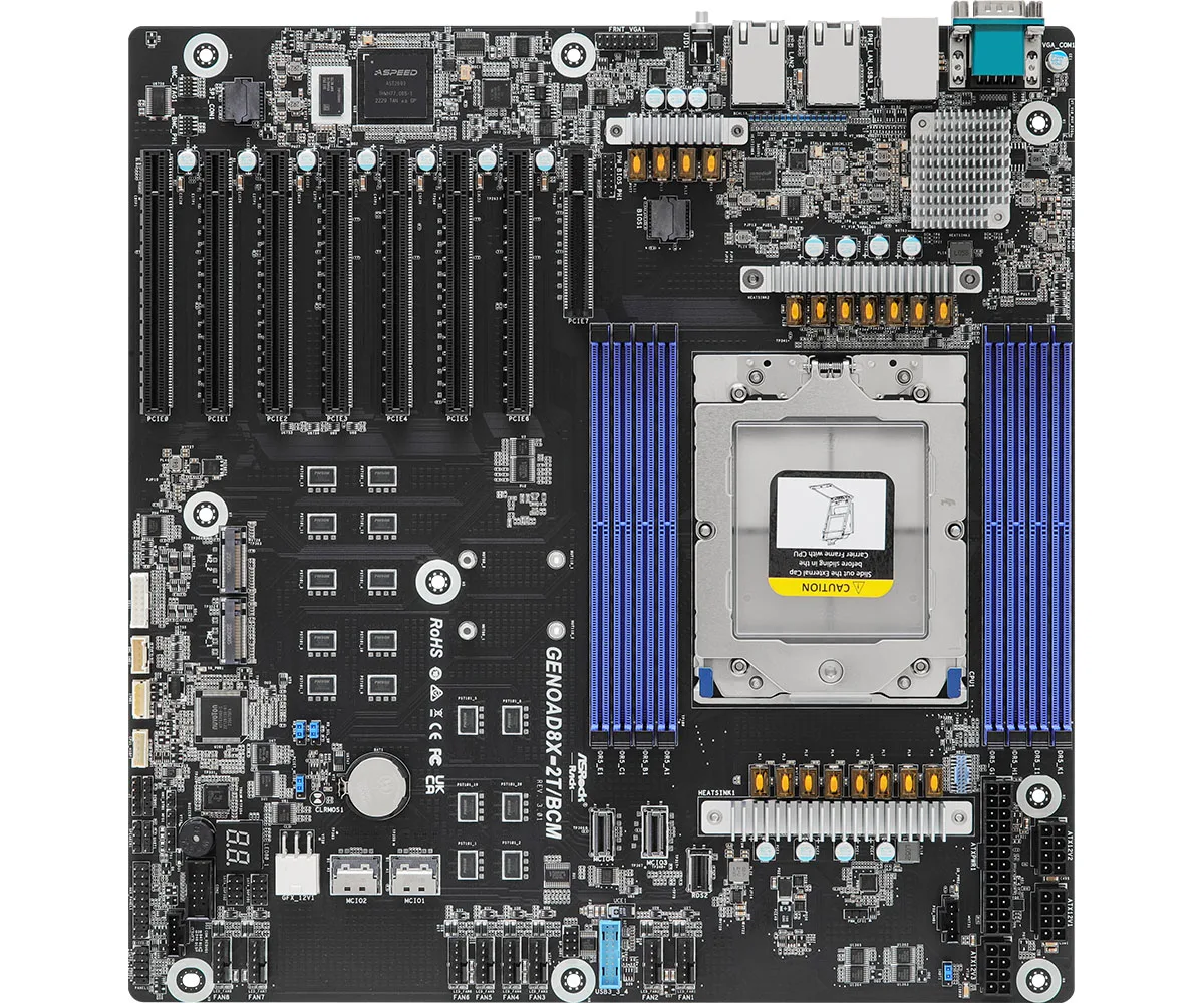 ASRock Rack ASRock Rack GENOAD8X-2T/BCM server motherboard — product photo