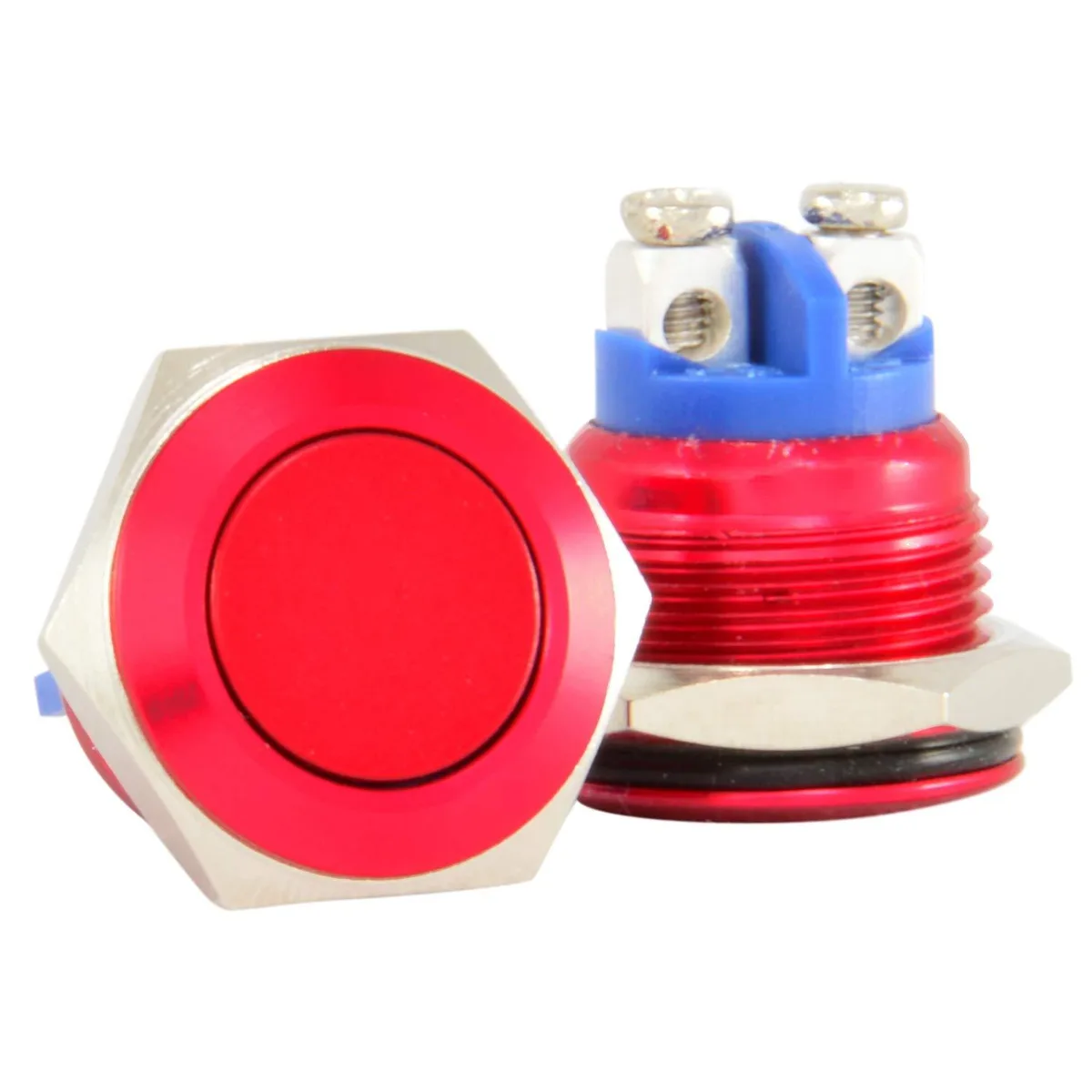 JacobsParts Inc. JacobsParts Inc. LTCH-F3-RED 16mm Momentary Push Button Disconnect — product photo