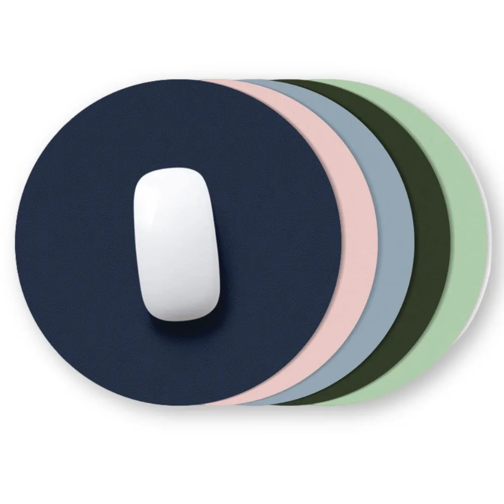 Ruth's sister Ruth's sister LQM0006 leather round mouse pad — product photo
