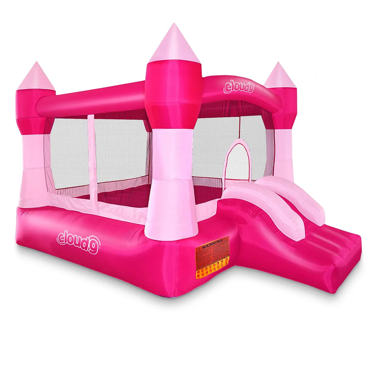 Cloud Nine Cloud Nine Princess Bounce House Pink Castle Inflatable Bouncer 12' 300 lbs 420D Nylon — product photo