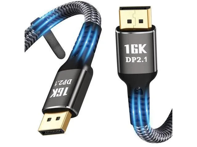 Manw Manw DisplayPort 2.1 cable 15 ft 80 Gbps 16K@60Hz 4K@240Hz — product photo