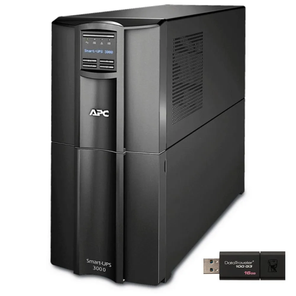 APC APC Smart-UPS SMT3000C Tower UPS 2.88kVA Bundle with 16GB USB 3.0 Drive — product photo