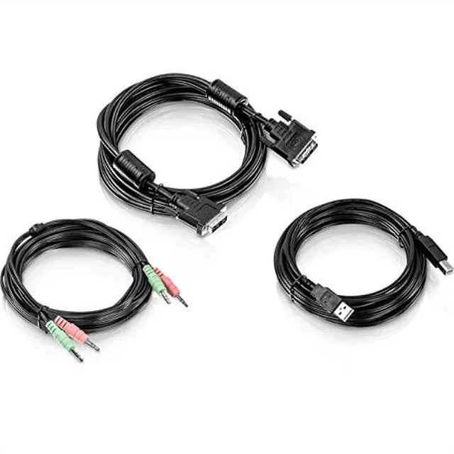 TRENDnet TRENDnet TK-CD15 15 ft DVI-I USB Audio KVM Cable Kit — product photo